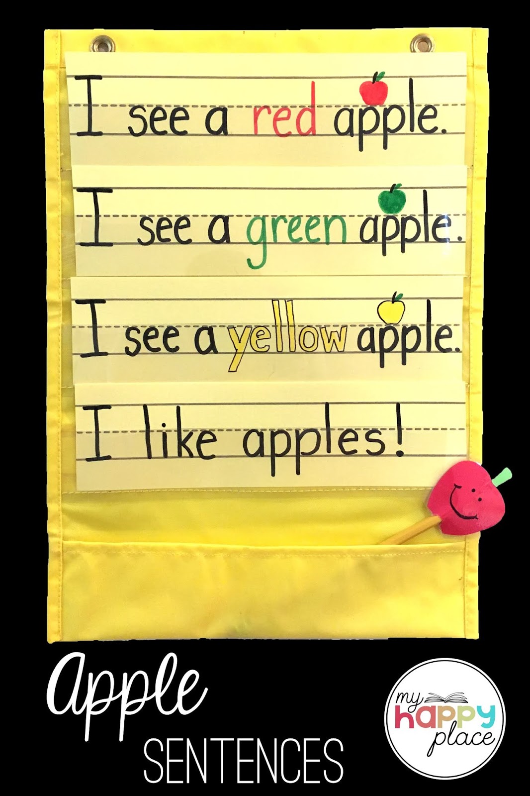 My Happy Place Teaching It's Apple Time! Ideas and Freebies for an