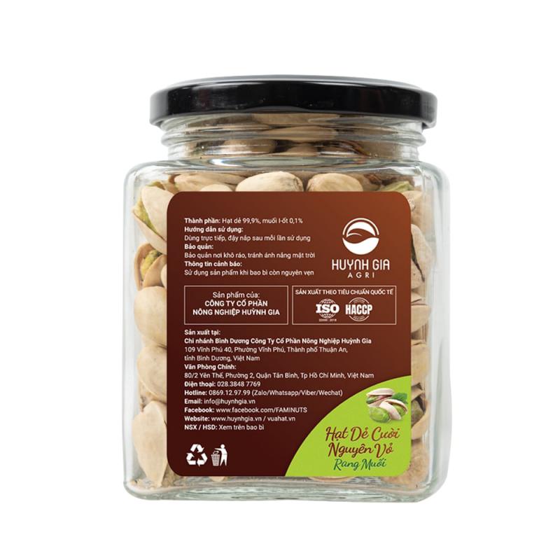 Hạt Dẻ Cười Rang Muối Faminuts Hũ Thủy Tinh 200g