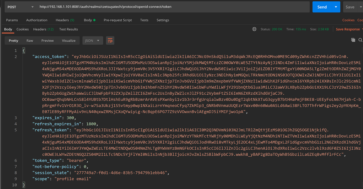 How to Get Keycloak Access Token Using Postman czetsuyatech