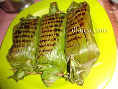 nasi bakar siap disajikan