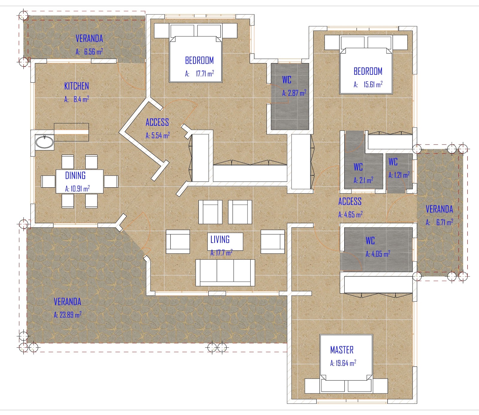 3 Bed Rooms House Plan Id Ma 065