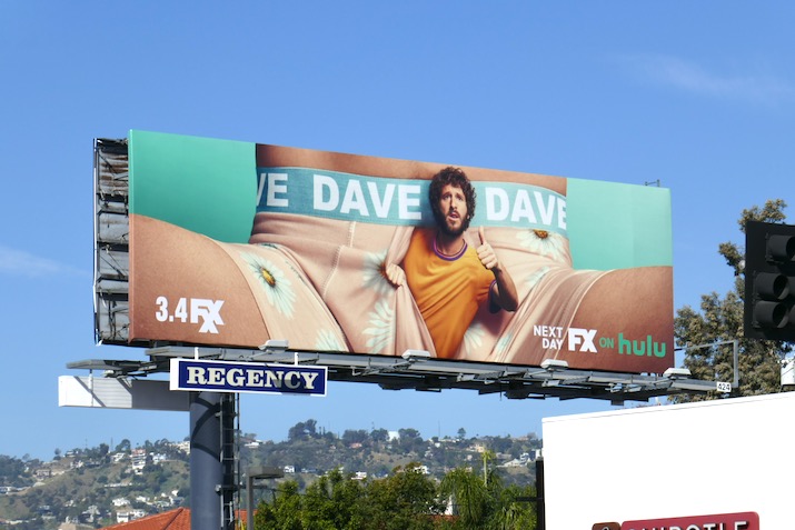 Dave series launch billboard Melrose Avenue Dave series launch billboard