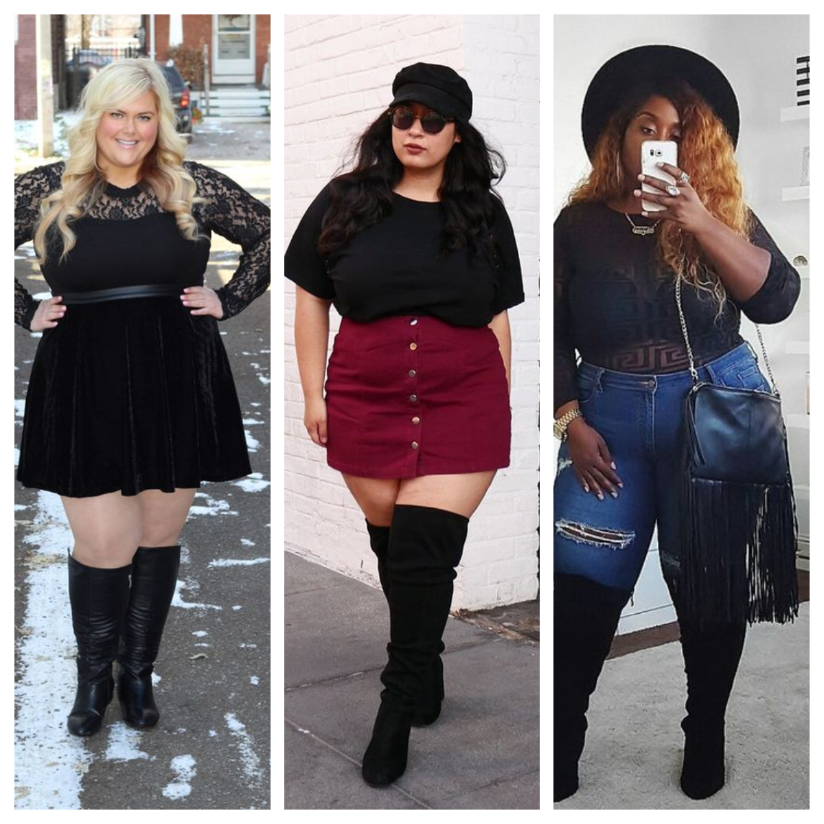 Combinar Botas Vestido Con Botas Largas Para Gorditas Outfit Falda