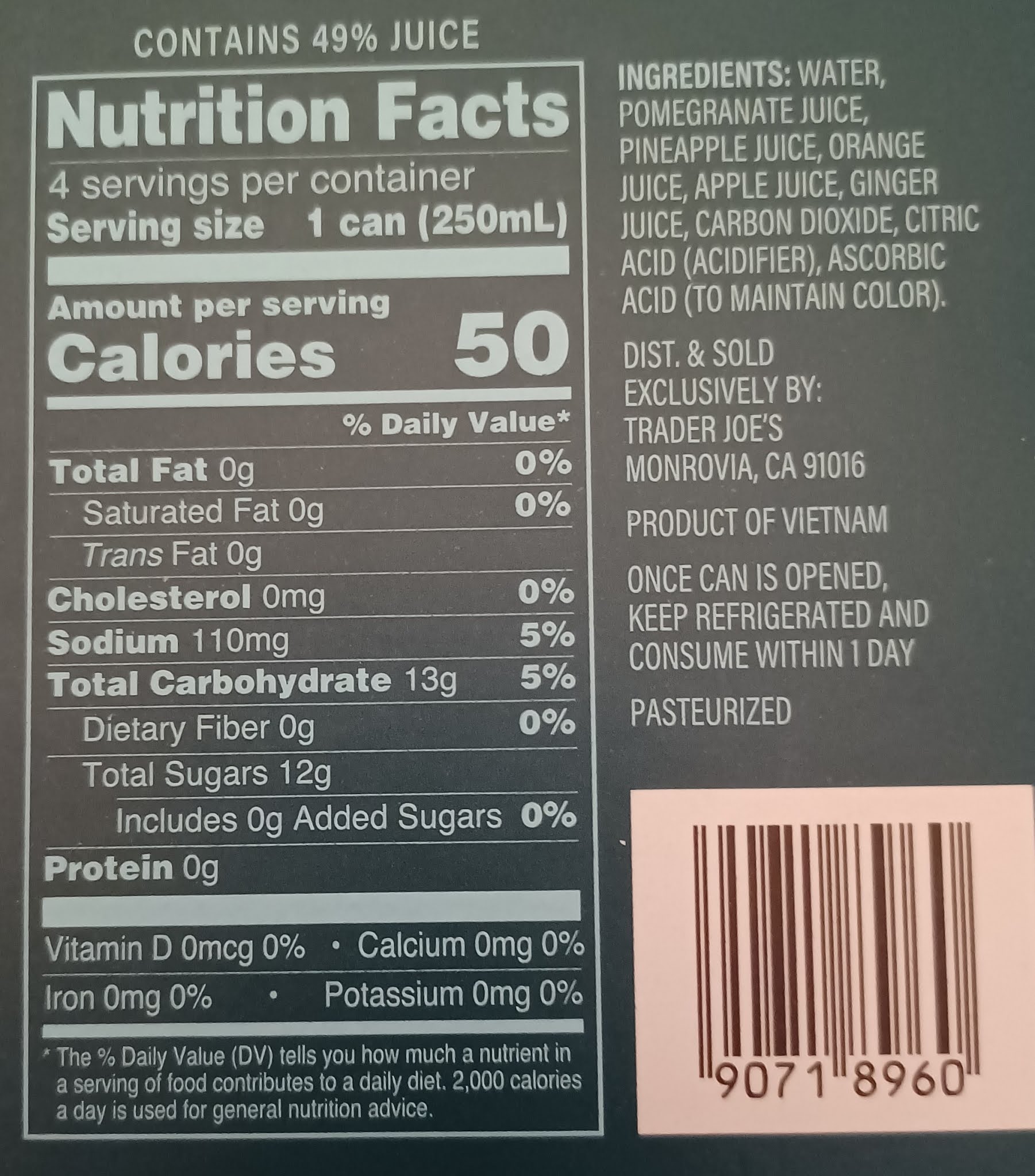 What's Good at Trader Joe's? Trader Joe's Sparkling Pomegranate Punch