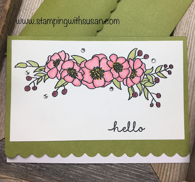 Stampin' Up!, Bloom & Grow, Scalloped Note Cards & Envelopes. www.stampingwithsusan.com