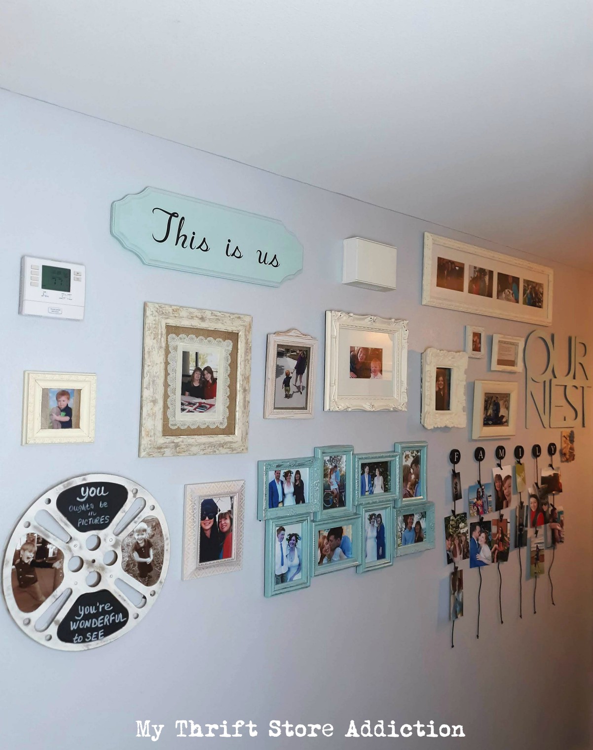 family gallery wall