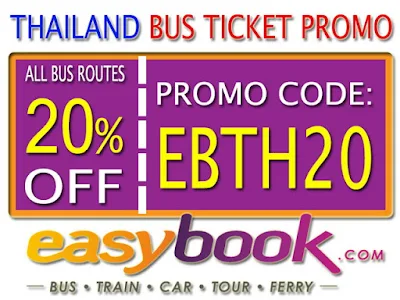 Diskon 20% Pembelian Tiket Bus Thailand Via Easybook