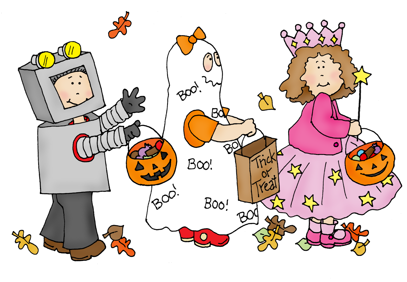 clipart halloween trick or treaters - photo #27