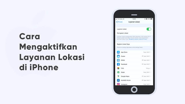 cara mengaktifkan lokasi di iphone