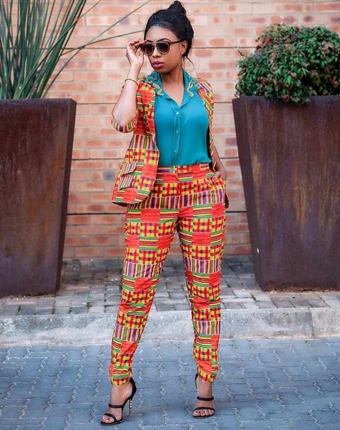Women's African Print Pants | Unisex Ankara Fashion Tailored Fit Trous –  LAVIYE