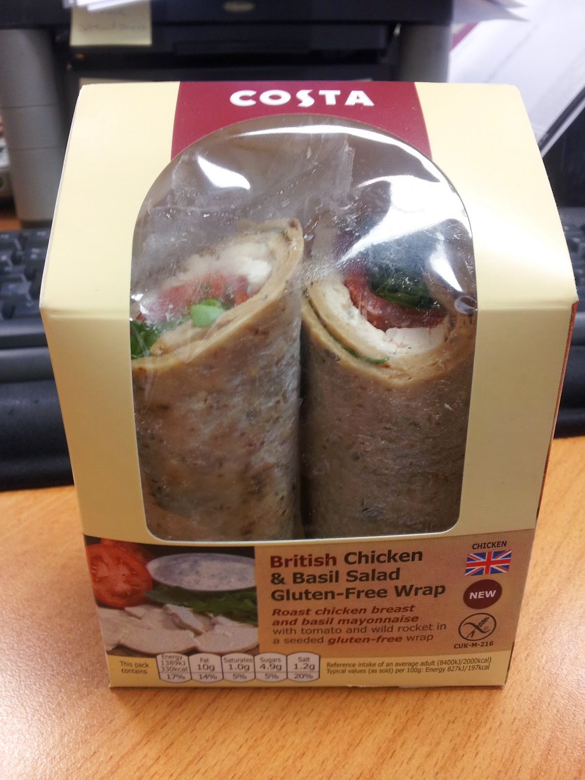 The Only Way is GlutenFree New glutenfree wraps at Costa Coffee