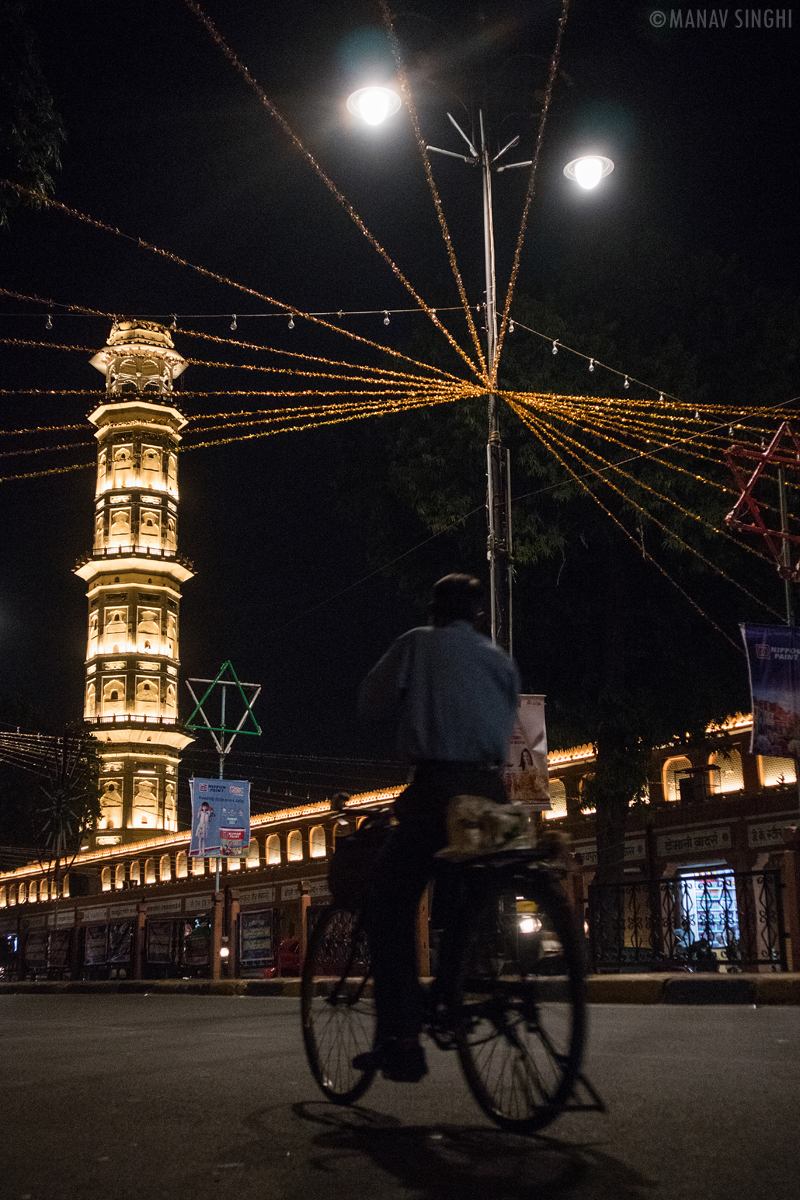 Street Shot at Deepawali time in front of Sarga Suli, Old City Jaipur. 23-Oct-2019