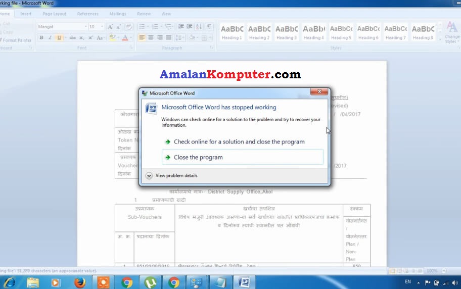 microsoft word 2016 has stopped working microsoft word 2016 has stopped working