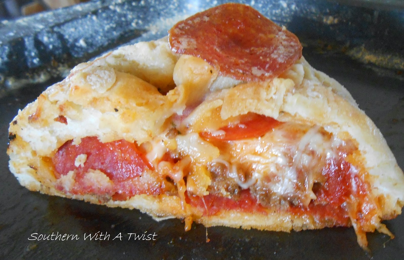 Southern With A Twist Pepperoni Pizza Burger Bombs!