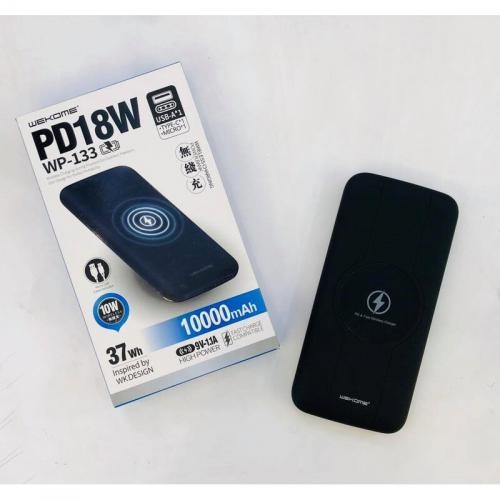 Sạc Dự Phòng WP-133 Dung Lượng 10.000mah, Tích Hợp Công Nghệ Sạc Không Dây, Sạc Nhanh Tiêu Chuẩn PD 12 f92457eee dae5 4e94 89d0