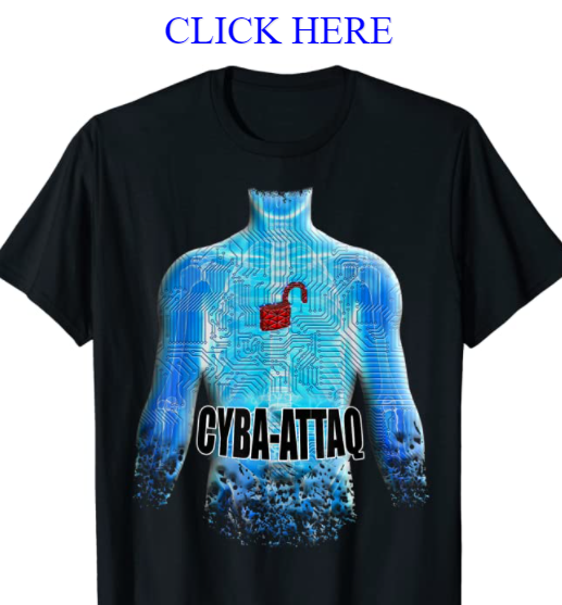 Cyber Attack Design, Cyber Awareness, CYBA-ATTAQ Merch, T-Shirt (RJO Ventures, Inc.)