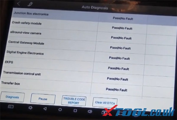 XTOOL A80 H6 تشخیص BMW X3 2015 03