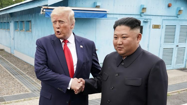 Trump é o primeiro presidente dos EUA a entrar na Coreia do Norte