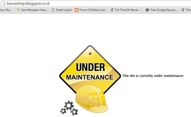 Currently under maintenance перевод