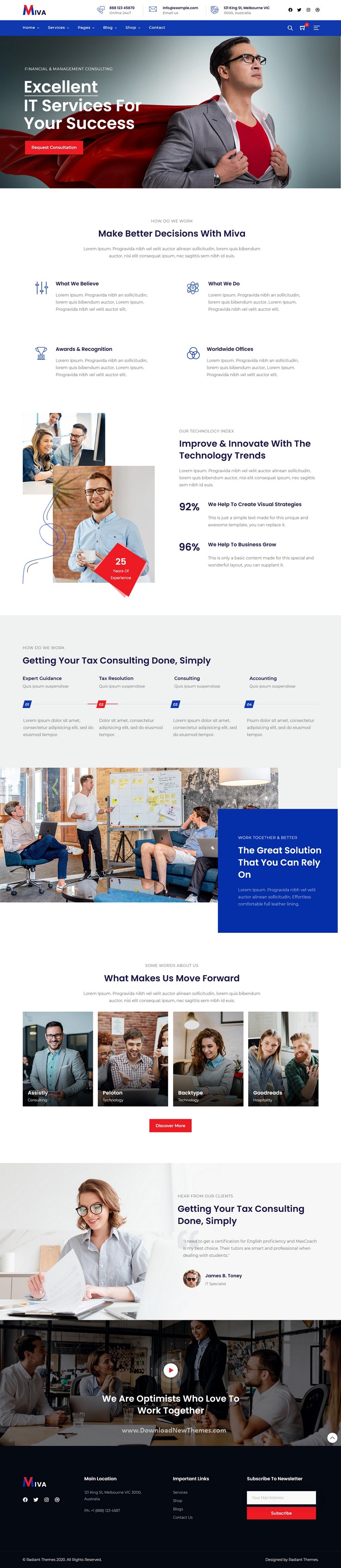 Miva Business Consulting WordPress Theme Business Consulting WordPress Theme