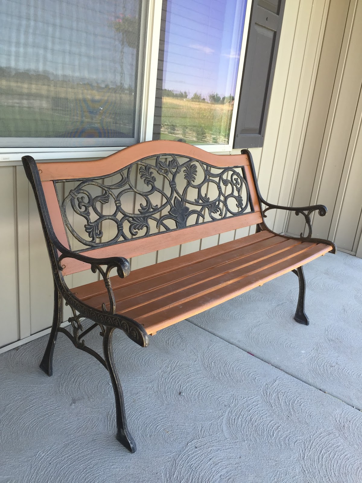 How to Restore an Old Park Bench with Spray Stain A Vision to