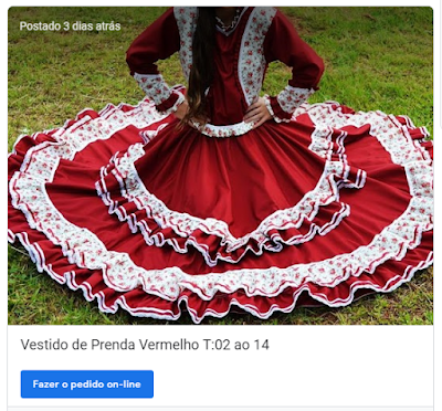 vestido de prenda infantil mercado livre