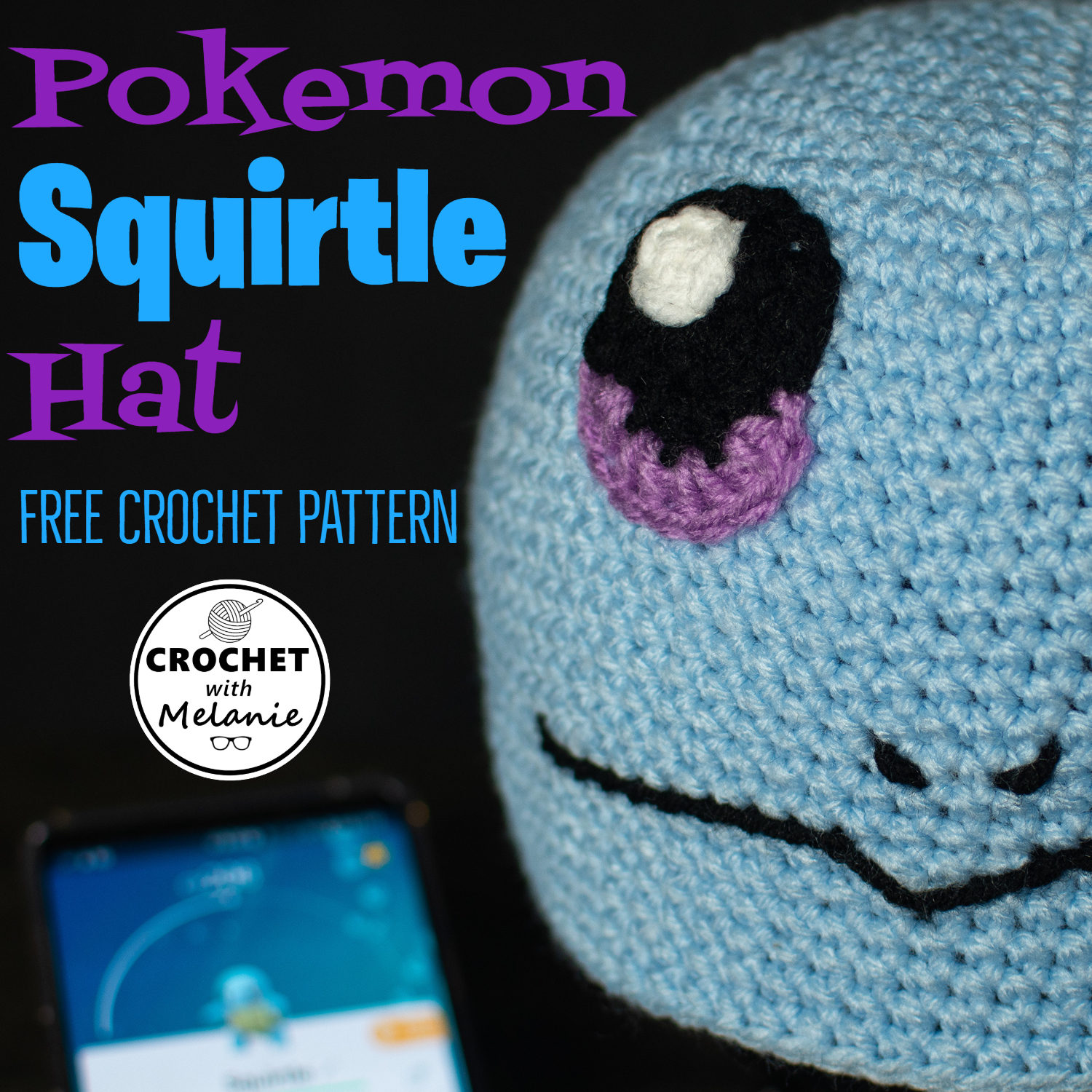 Pokemon Squirtle Hat Free Crochet Pattern