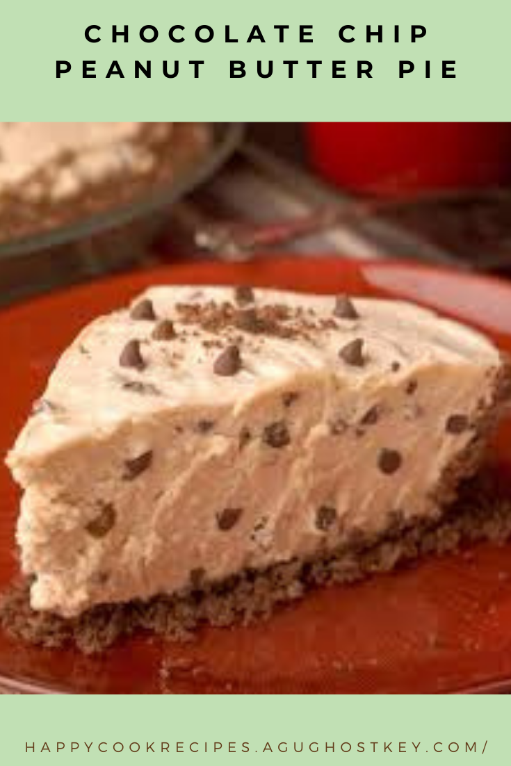 Chocolate Chip Peanut Butter Pie happy cook