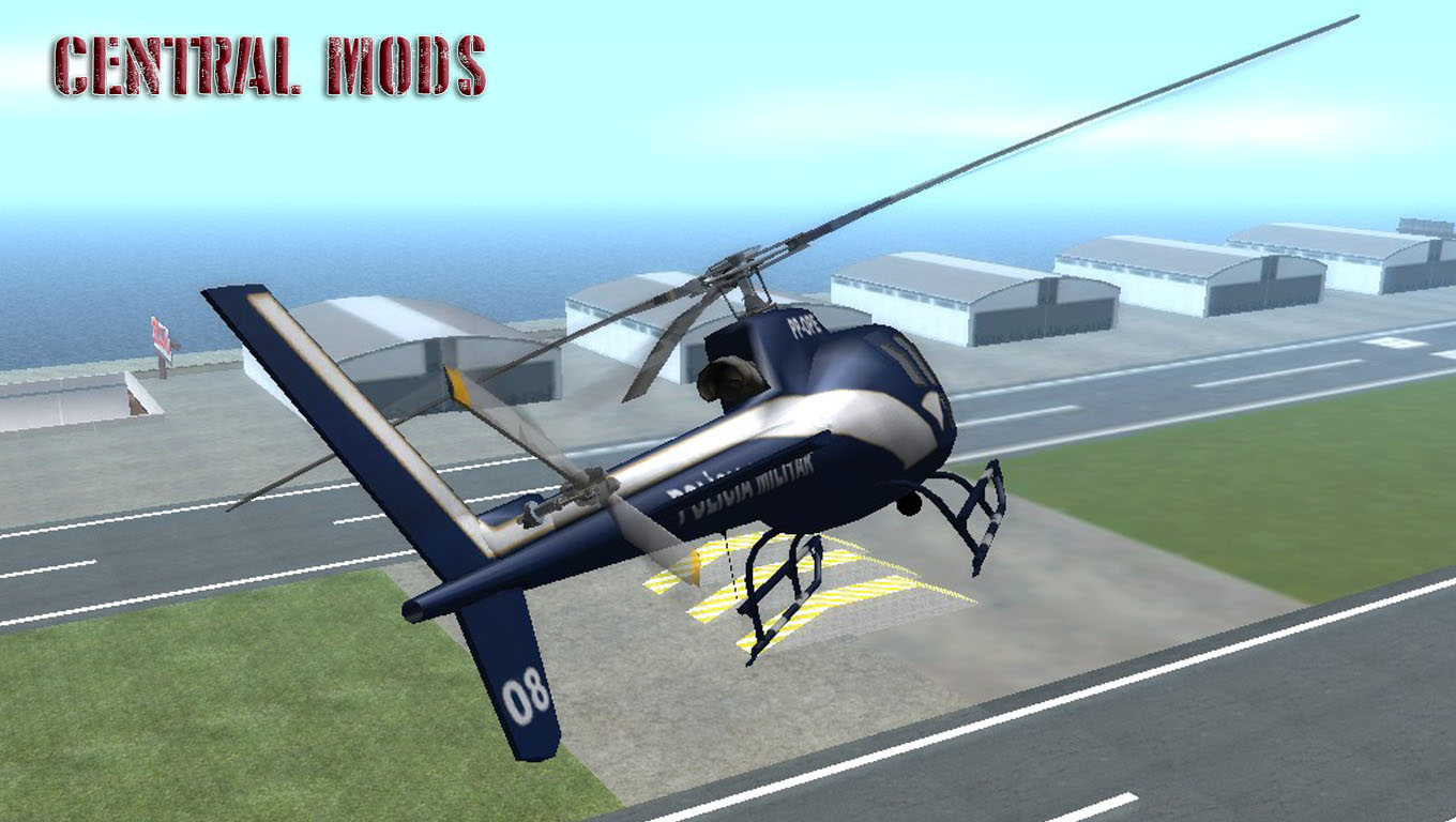 GTA San Andreas Helicóptero Esquilo Modelo H350 BA v1 Mod 