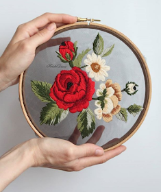 Little Treasures: Insta love: Tulle Embroidery