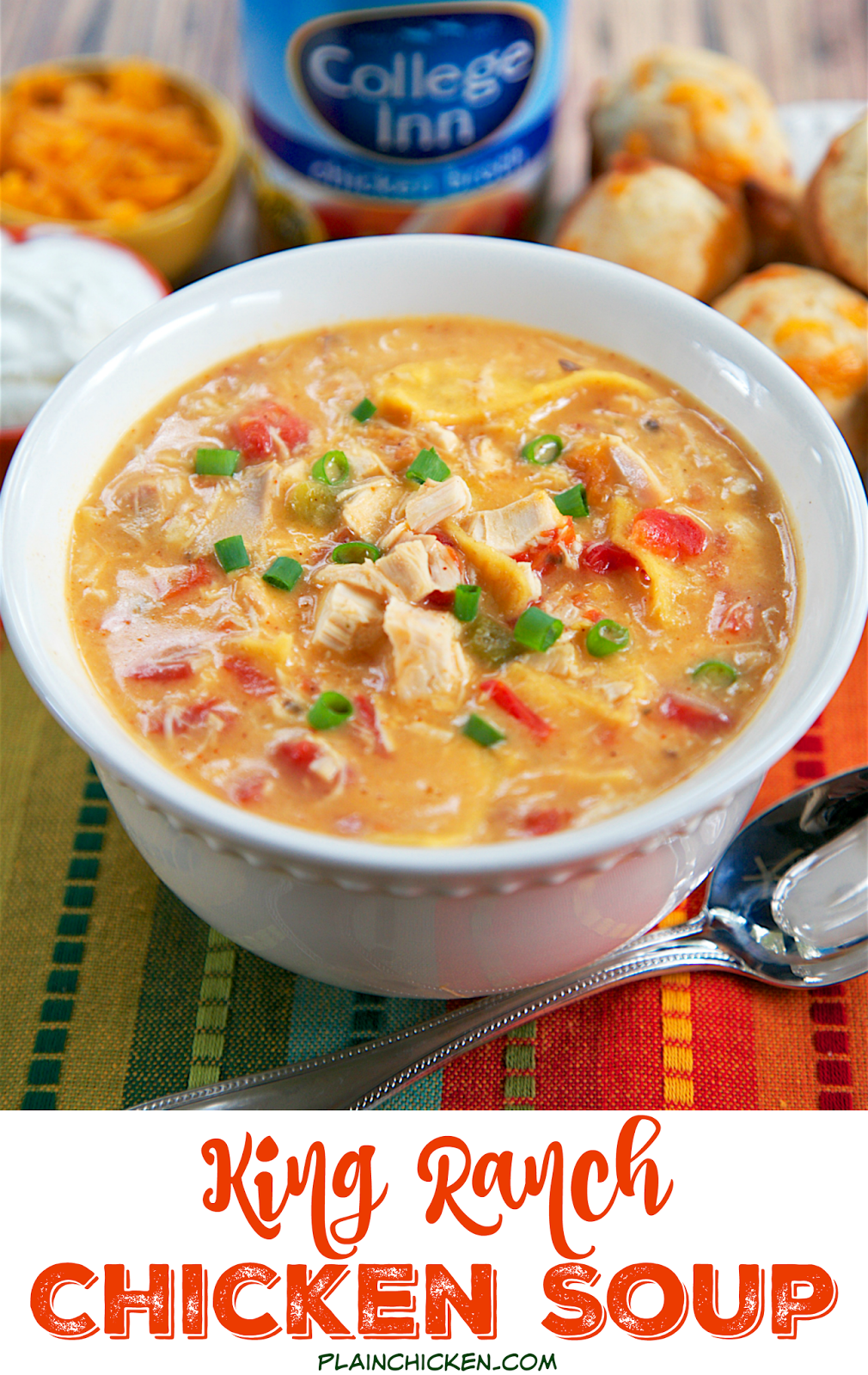 King Ranch Chicken Soup Plain Chicken