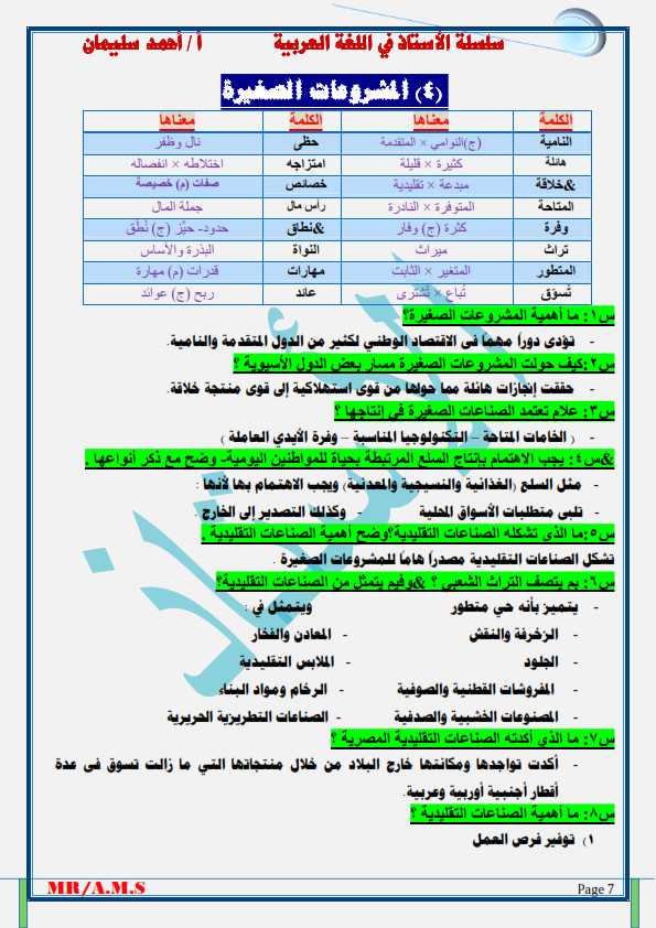 3اعدادي -  مراجعة القراءة للصف الثالث الاعدادي ترم ثاني أ/ أحمد سليمان  0%2B%25287%2529