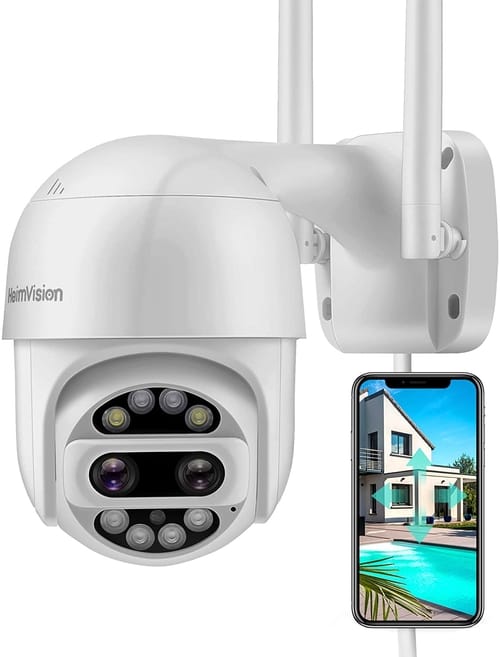 Review HeimVision PTZ Ultra HD Dual Lens Security Camera