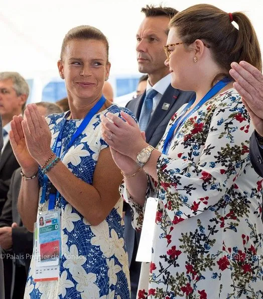 Prince Albert, Princess Stephanie and Camille Gottleib attended the Expo 2017 events in Astana. President Nursultan Nazarbayev