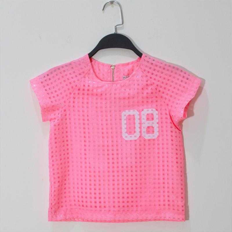 Áo Kiểu Voan Lưới Phối Dây Kéo – Bé 3-13 tuổi – Thương Hiệu : Khaki 154435