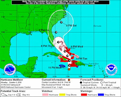 República Dominicana espera fuertes efectos Matthew