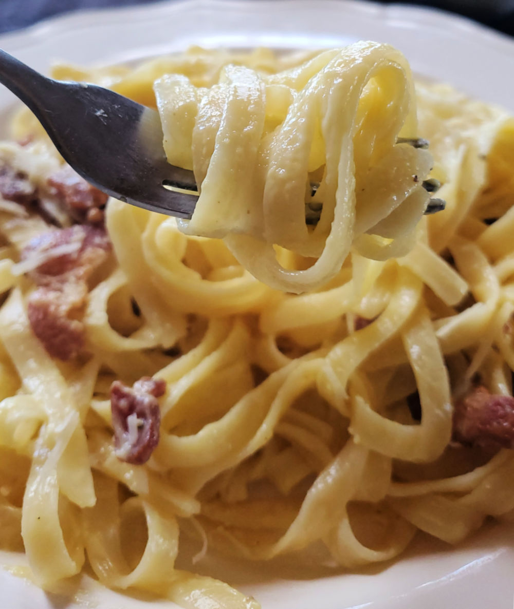 Tagliatelle Carbonara Fresh Eggs Daily® with Lisa Steele