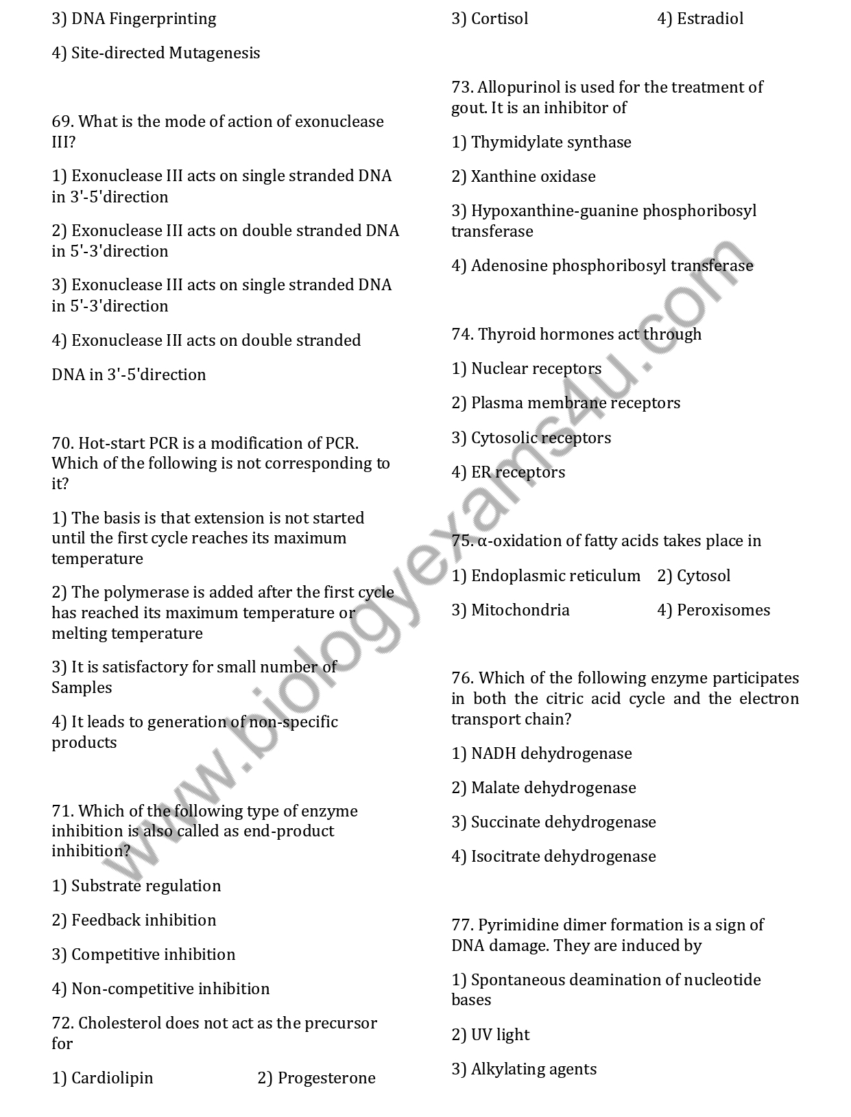 ICMR JRF Life Science 2019 Question Paper