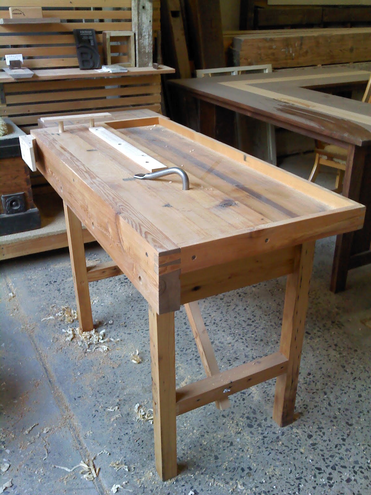 Michael Ferrin Woodworking: Folding Workbench Part II