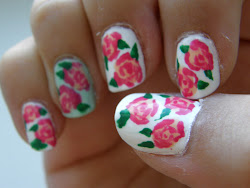 nails nail floral notd trends girly
