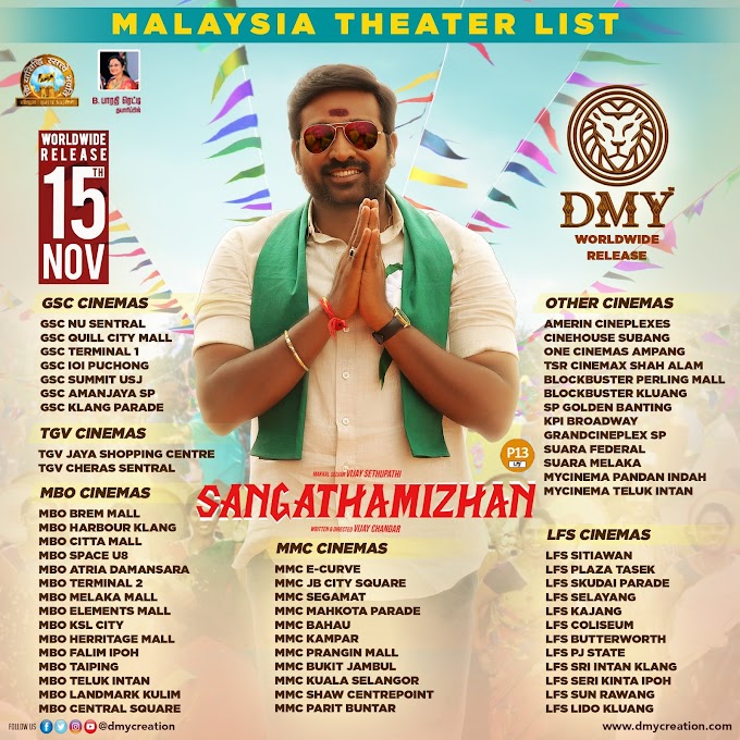 Sanga Thamizhan Movie Overseas Theatre List.