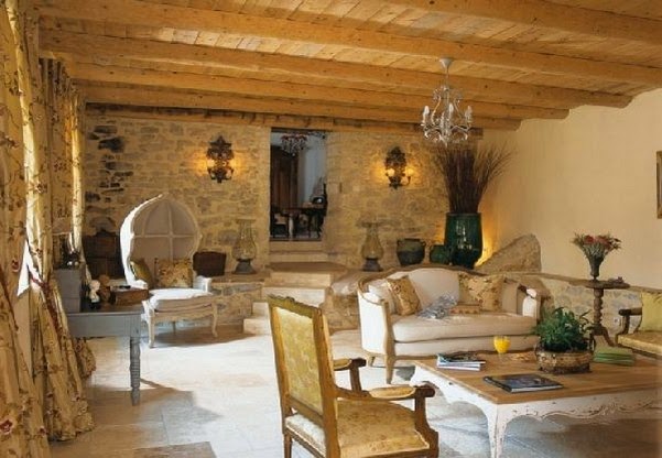 Living room rustic design