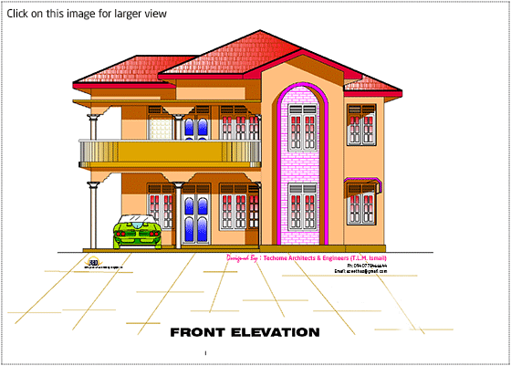 2d front elevation