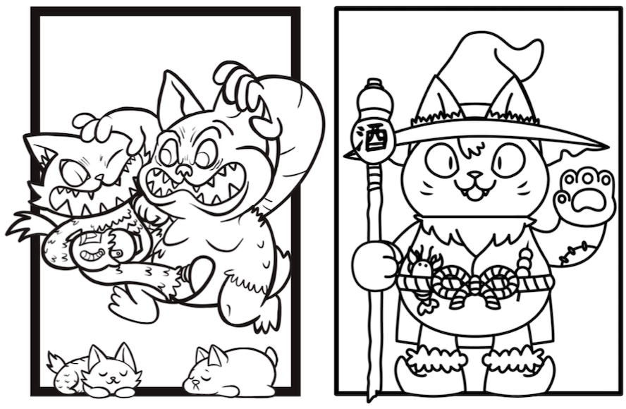 More Artists' 'COLOURING PAGES' Available Online Now!