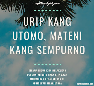 caption keren bijak bahasa jawa beserta artinya caption bijak singkat bahasa jawa