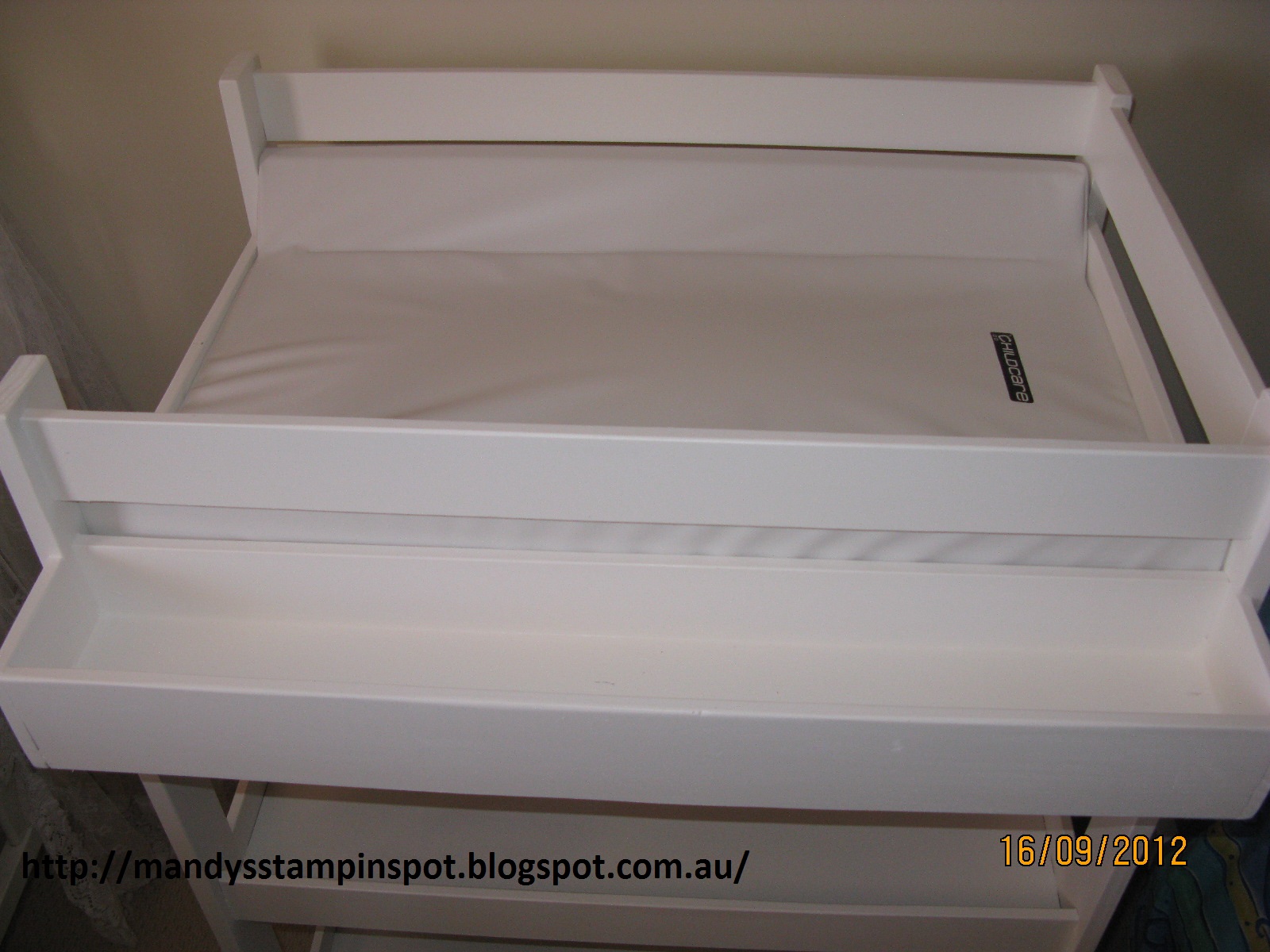 Mandy's Stampin Spot Homemade Wooden Baby Change Table