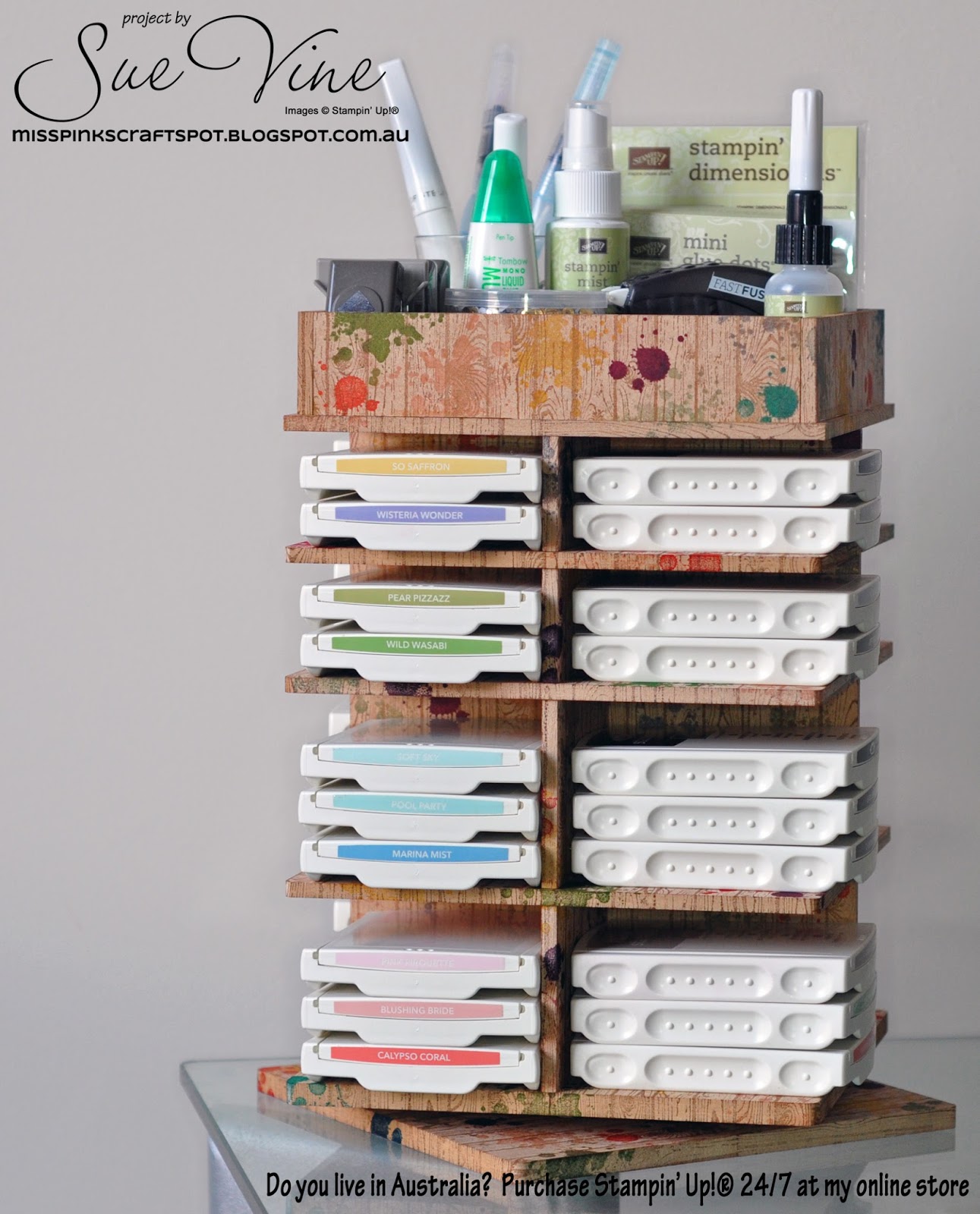 Grunge Hardwood Ink Pad holder