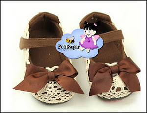 CHLOE BOW SHOES BROWN RM45
