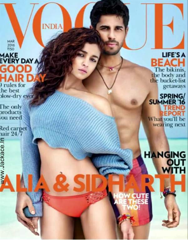 Alia And Sidharth Looking Hot On The Cover Of Vogue Magazine