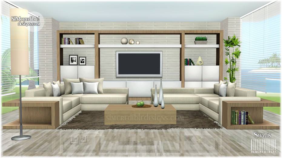 My Sims 3 Blog Suavis Living Set by Simcredible Designs